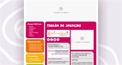 Desktop Screenshot of gruporecrea.es