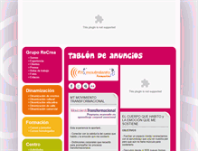 Tablet Screenshot of gruporecrea.es